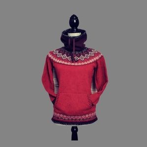 MEDIUM EDDIE BAUER, Funnle Neck Wool Pullover Sweater EUC